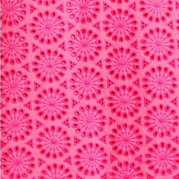 Lilly Pulitzer | Prosecco Pink neon geo eyelet shift dress - Picture 6 of 14